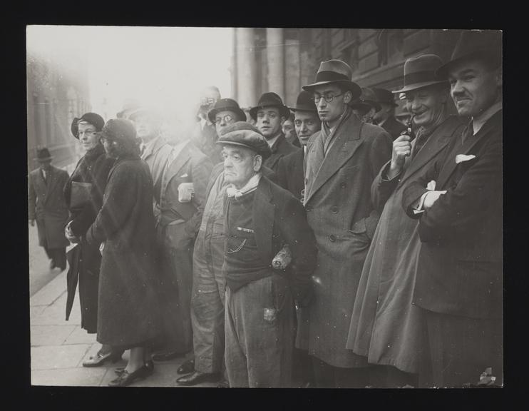 A photographic print of Political, Crowds