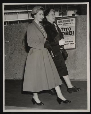 A photographic print of Queen Elizabeth II and Prince Philip, Entertainment, Miscellaneous, 1955