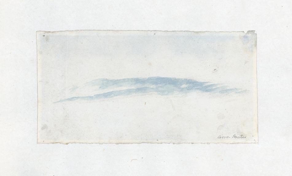 Cloud study by Luke Howard, c1803-1811: Dark cirrostratus