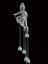 Bronze figure of a boy with exagerated phallus in form of a