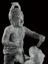 Bronze figure of a boy with exagerated phallus in form of a