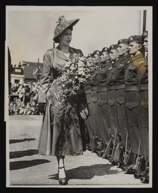 A photographic print of Princess Elizabeth, Freedom Of City Of Cardiff ...