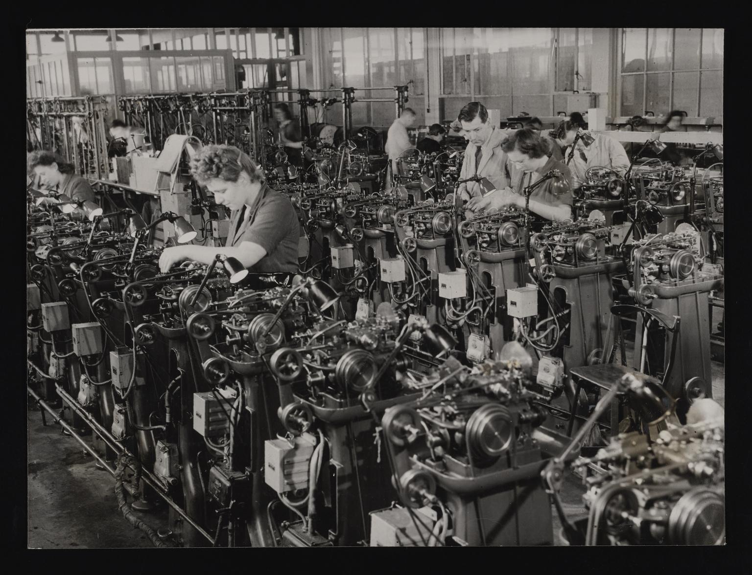Daily Herald Photograph; Smith's Watch and Clock Factory | Science ...