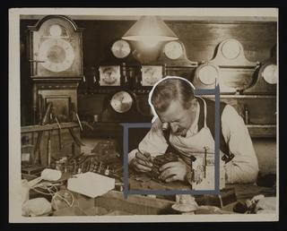 Daily Herald Photograph; Clock Making