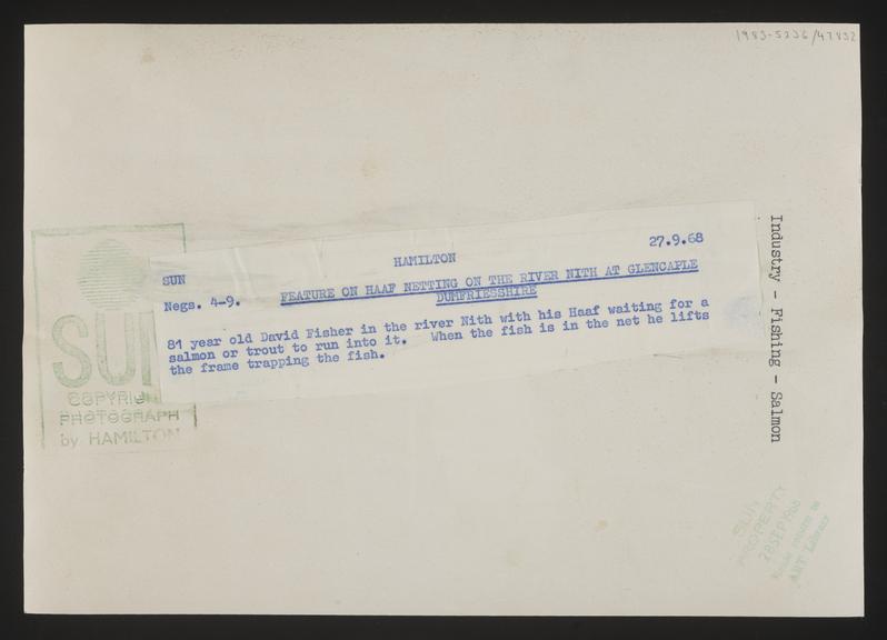 A photographic print of Fishing, Salmon | Science Museum Group Collection