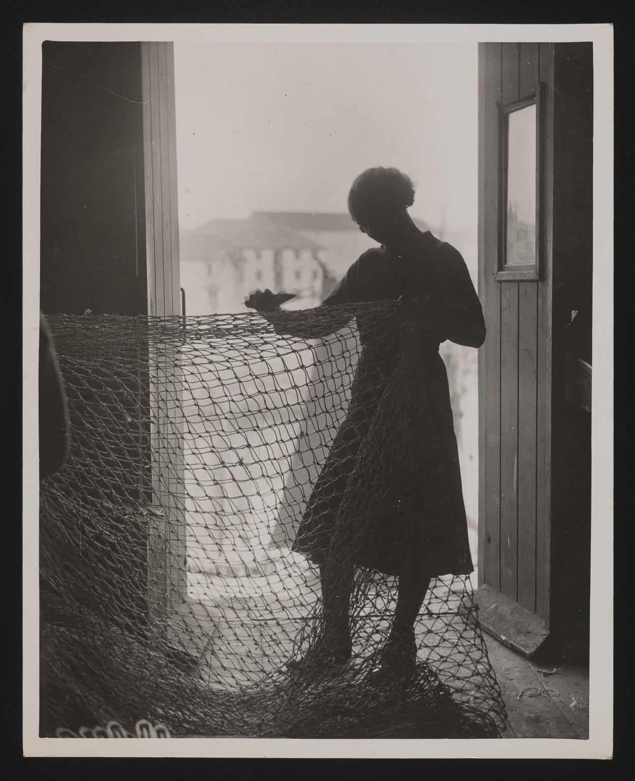 A photographic print of Fishing, Net Making & Repairing & Pellets ...