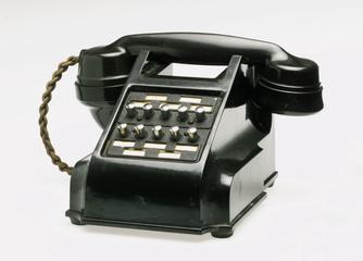 Intercommunicating telephone with ten selector buttons, 1950