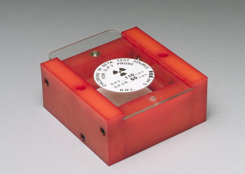 Radioactive source jig, 1982.
