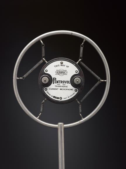 Igranic 'Pentrovol' microphone with stand, 1920-1932