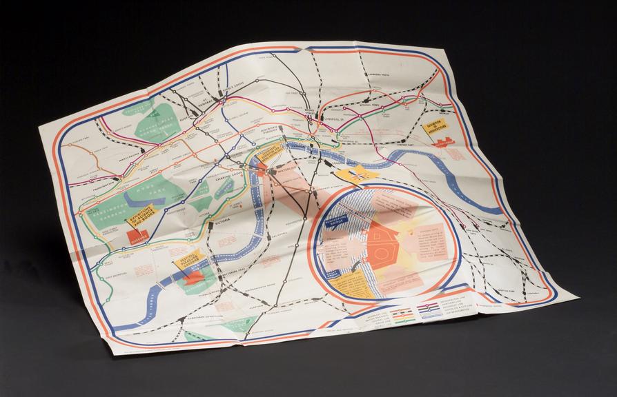 British Railways and London Transport pocket map