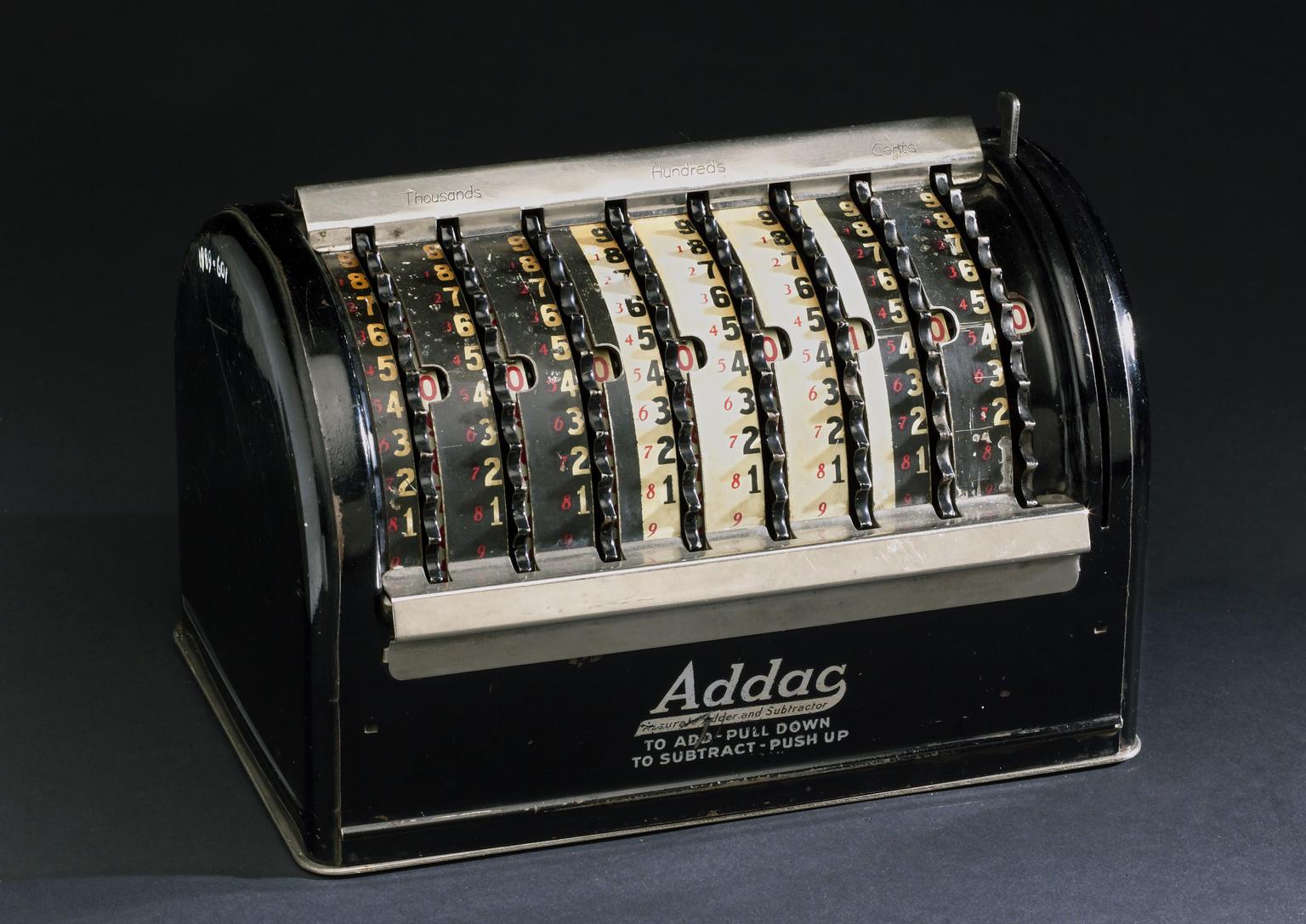 Addac adding machine | Science Museum Group Collection