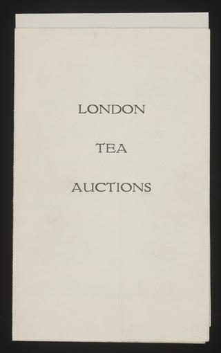 A document of Food & Drink, Tea