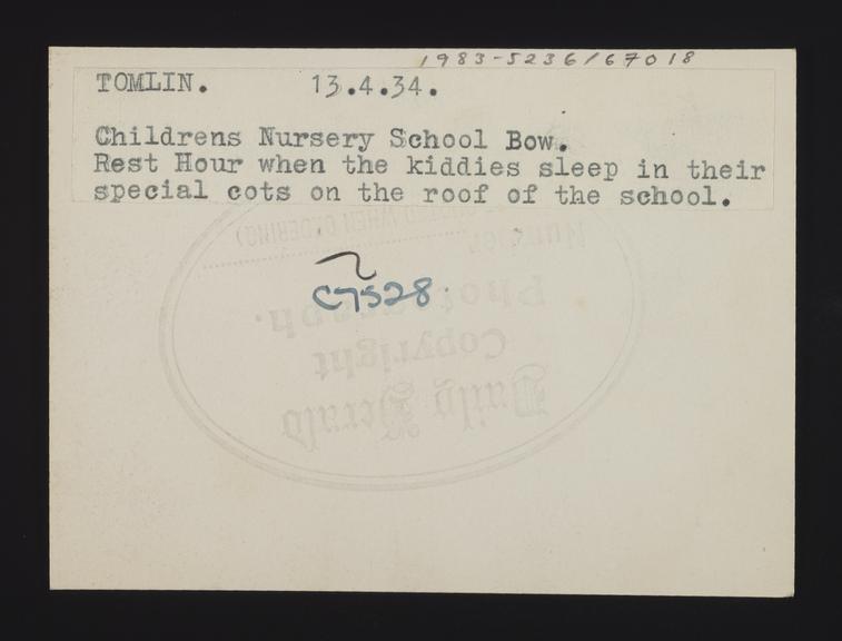 Daily Herald Photograph: Bow Nursery School