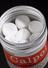 Metal container of 50 tablets of Calpol (Paracetamol) by Calmic Ltd.