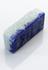 Recycled blue glass brick made from blue bottle mix with