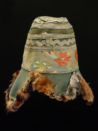 Fur-lined hat from a Tibetan medicine man's costume