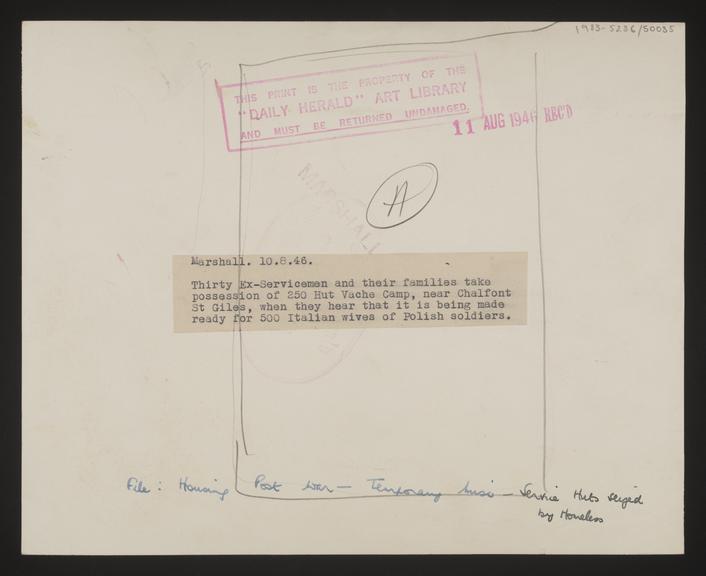 A photographic print of Housing, Post War