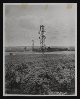 A photographic print of Industry, Fuel & Power, Electricity - Miscellaneous - Pylons