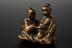 Wooden netsuke, in the form of two women