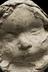 Plaster cast of a child's face