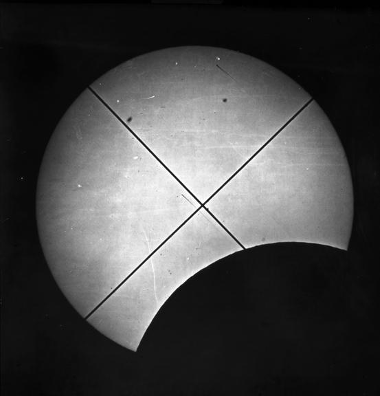 Solar eclipse photograph taken with the Kew Photoheliograph