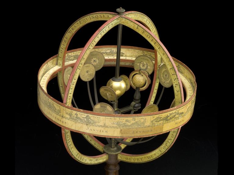 Copernican armillary sphere from set of two armillary spheres and a  celestial globe constructed in paper on pasteboard | Science Museum Group  Collection