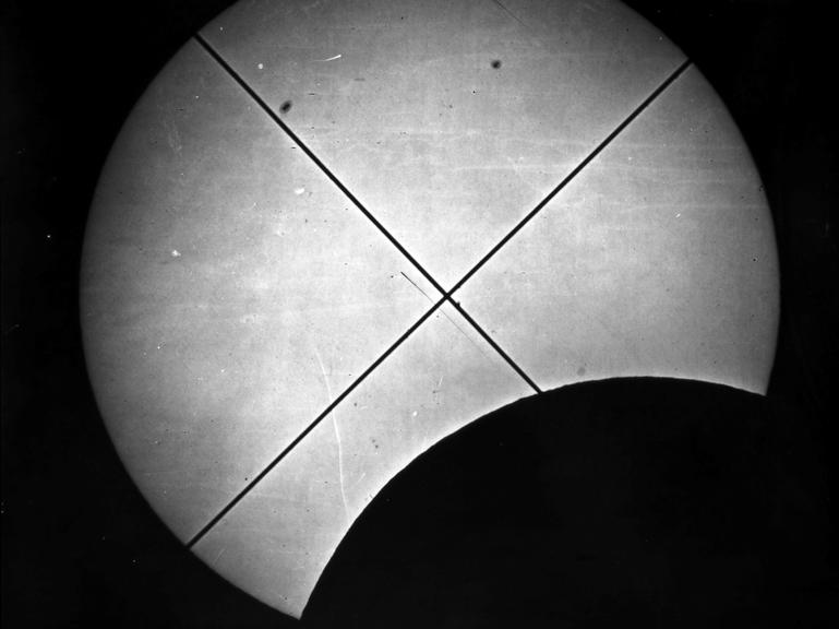 Solar eclipse photograph taken with the Kew Photoheliograph
