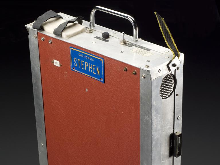 Steel case for Stephen Hawking's speech synthesizer