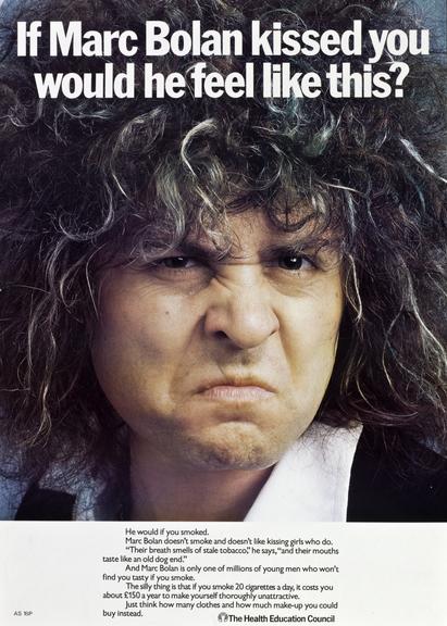 'If Marc Bolan kissed you would he feel like this?' posters