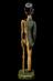 Coloured wax model of male, half skeletal