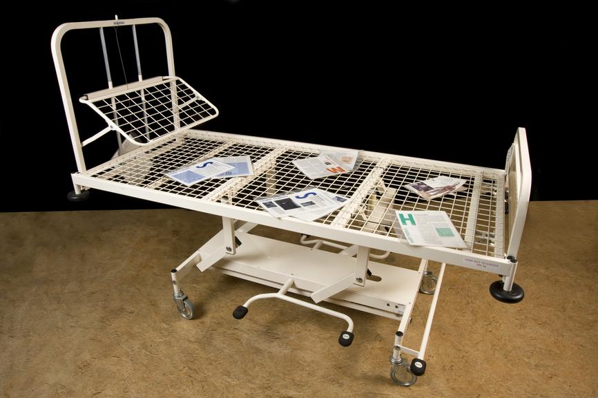 Variable height and tilt hospital bed by Hoskins Healthcare