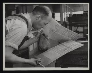 A photographic print of Industry, Printing, Books