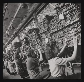 A photographic print of Industry, Textiles - Cloth, Silk - Stockings