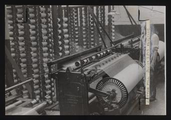 A photographic print of Industry, Textiles - Cotton, Weaving