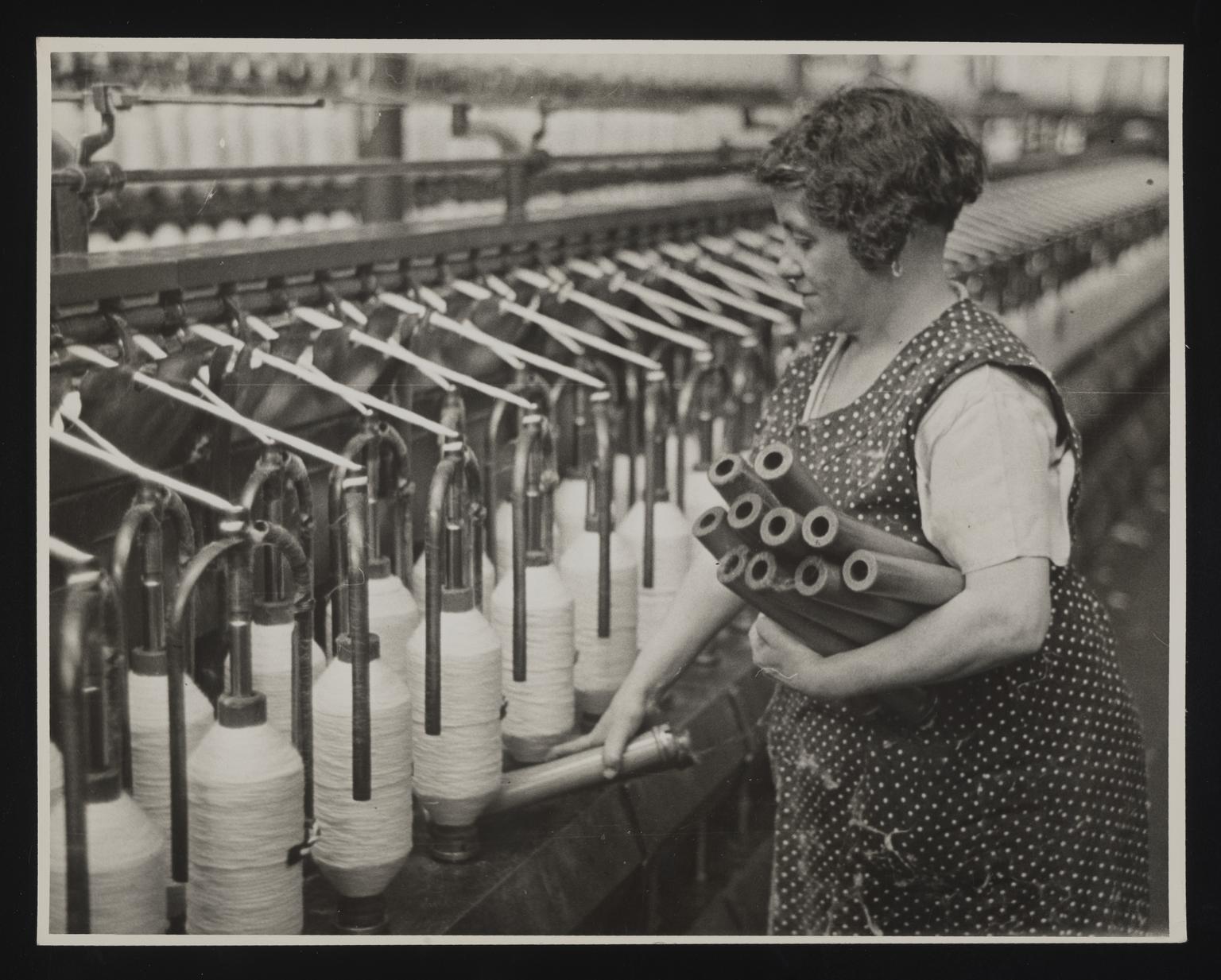 A photographic print of Industry, Textiles - Cotton, Workers | Science ...