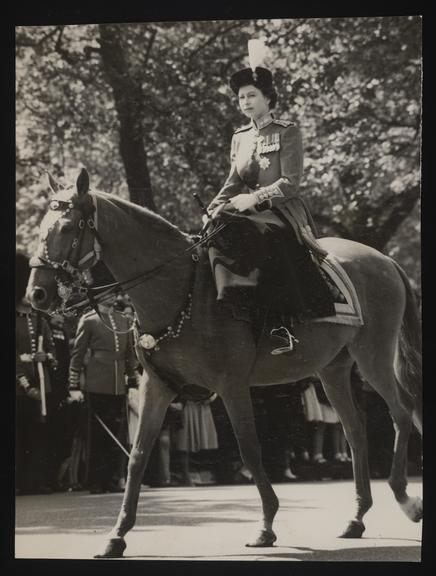 A photographic print of Queen Elizabeth II and Prince Philip