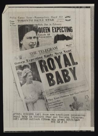 A document of Queen Elizabeth II and Prince Philip, Balmoral (including Baby Announcement), August, 1959