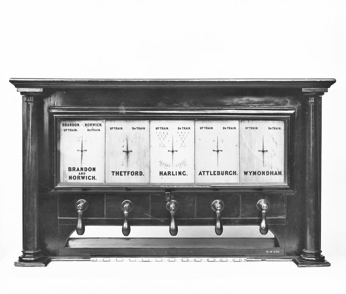 Cooke's train signalling instrument of 1845, Norfolk Railway