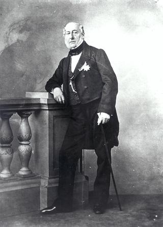 Bromide print 4 3/4" x 6 3/4":- portrait of Chevalier Ch.X. Thomas