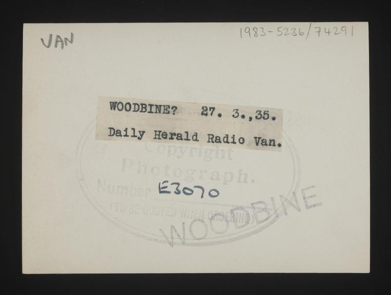Daily Herald Photograph: Daily Herald Radio Van