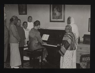 A photographic print of Ayahs and Amahs at the Ayahs Home in London