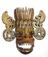 Painted wooden mask, polychrome