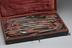 Set of lithotomy instruments in fishskin case, c.1775, English