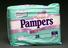Packet of 28 Pampers 'Baby-Dry' disposable nappies