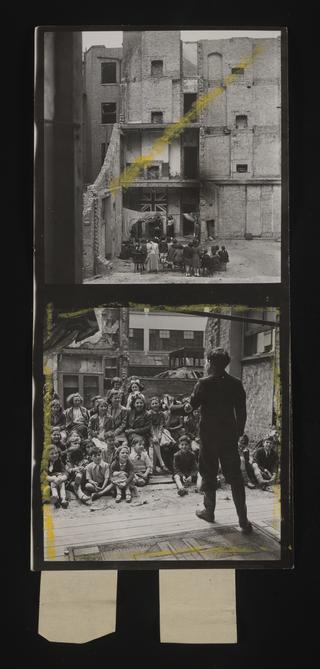 A photographic print of Children, Acting