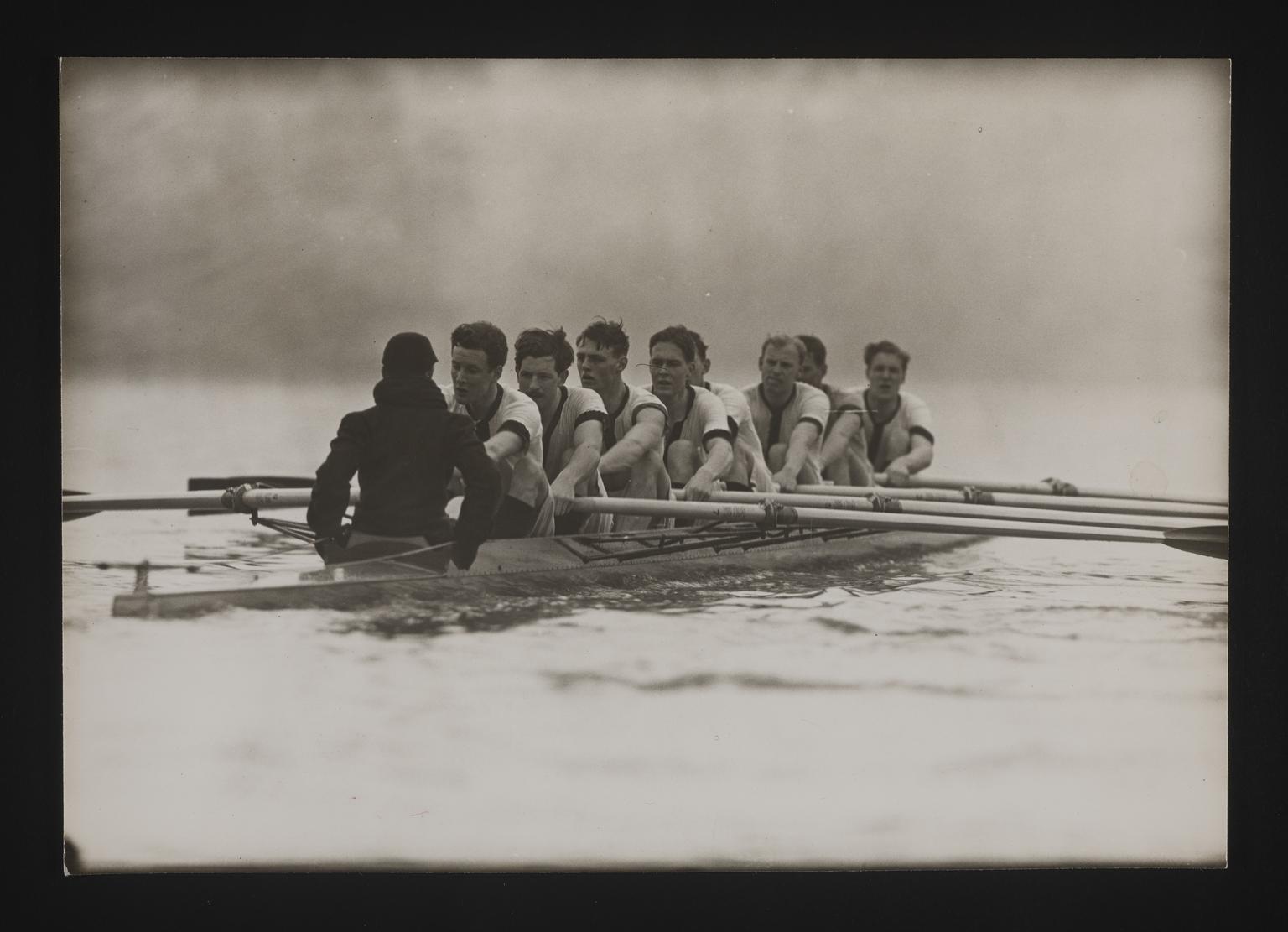 A photographic print of Sports, Rowing Boat Race, Oxford Crews ...