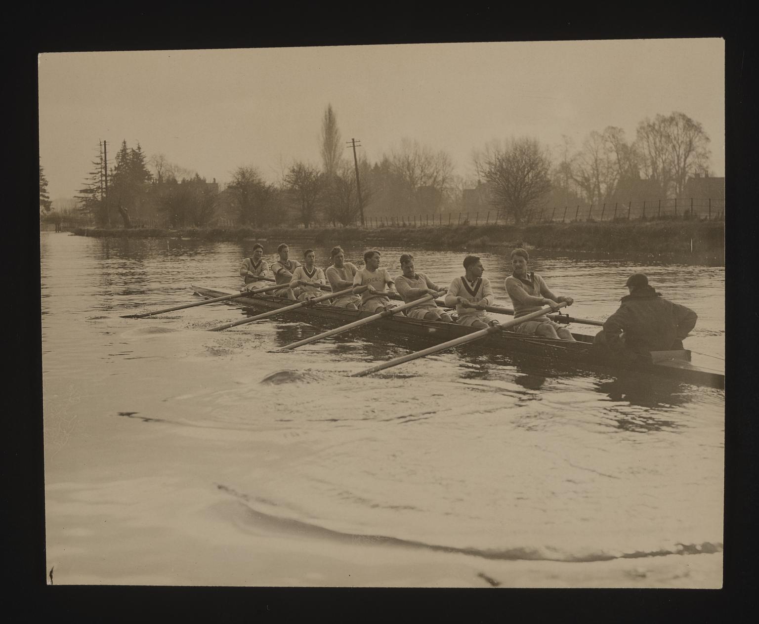 A photographic print of Sports, Rowing Boat Race, Oxford Crews ...