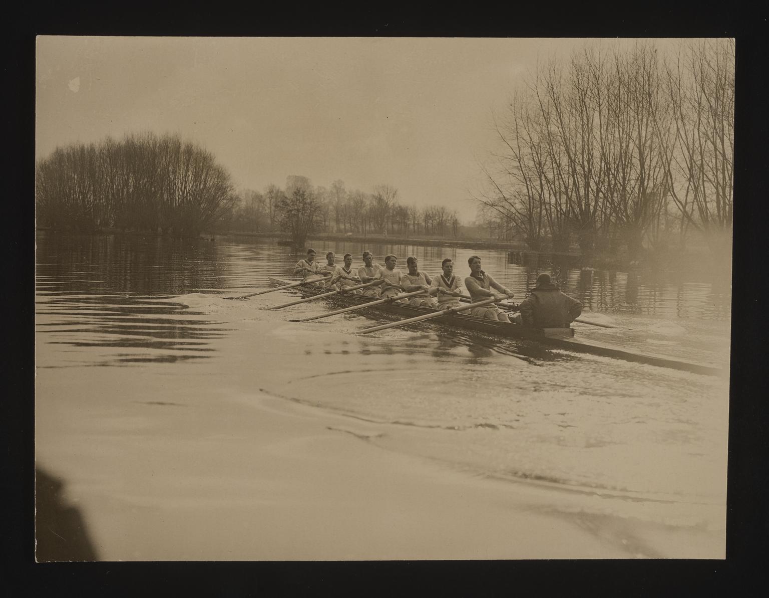 A photographic print of Sports, Rowing Boat Race, Oxford Crews ...