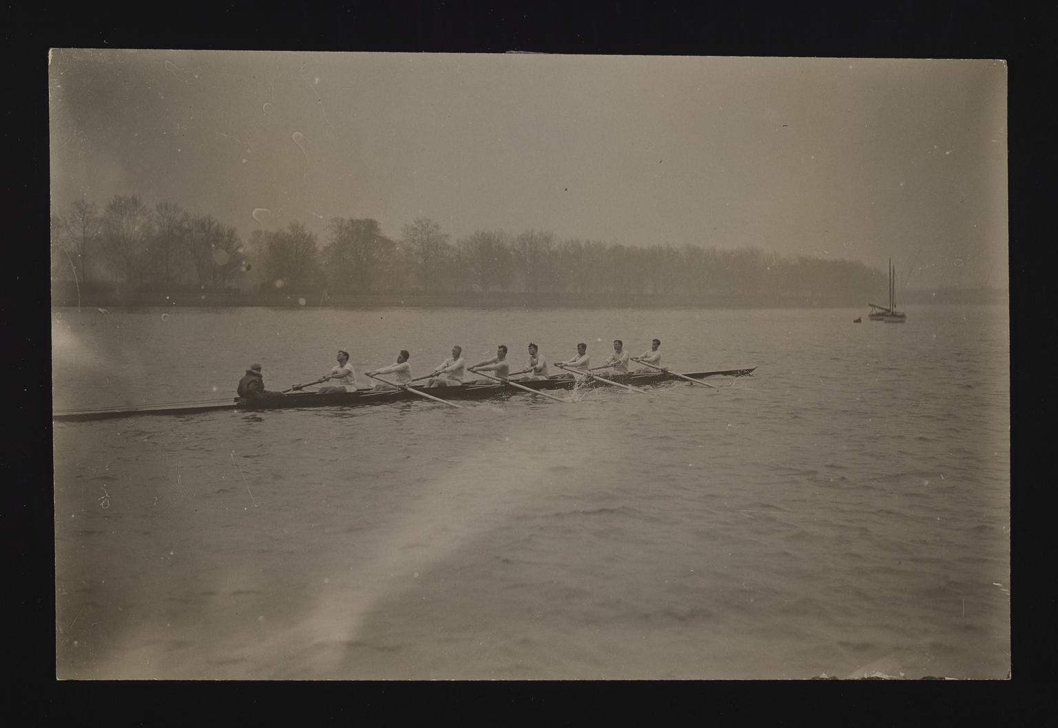 A photographic print of Sports, Rowing Boat Race, Cambridge Crews ...