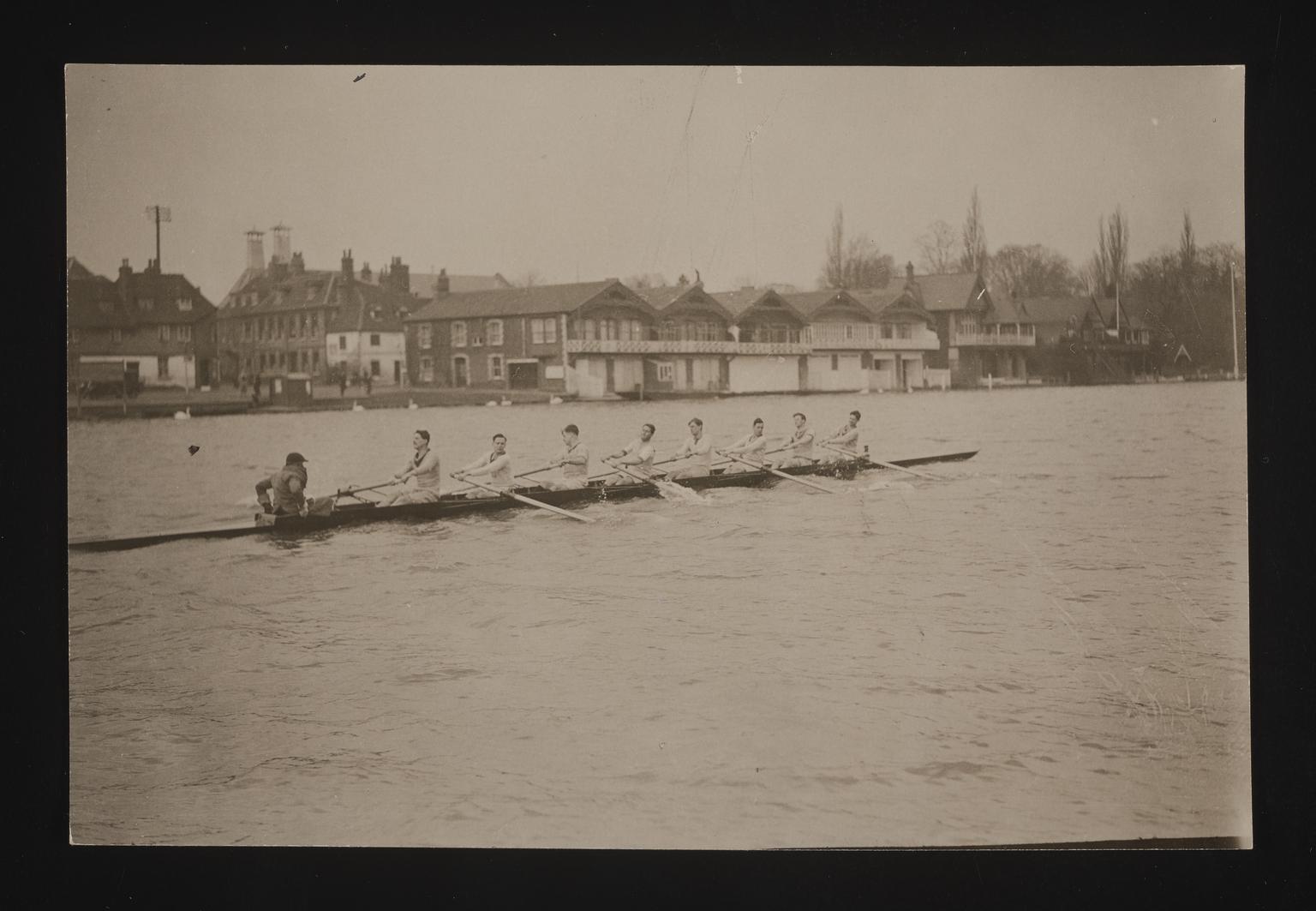 A photographic print of Sports, Rowing Boat Race, Oxford Crews ...
